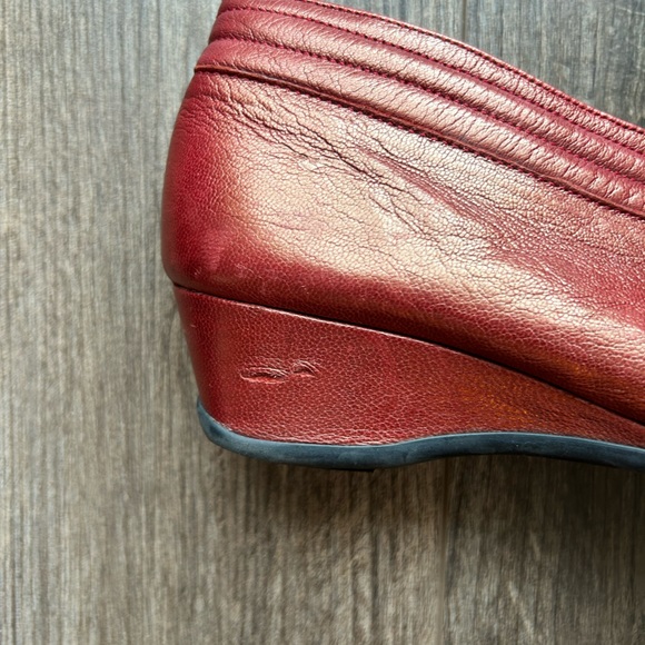 Softinos Red Leather Wedge Ankle 👠 | 8.5 - Picture 8 of 10